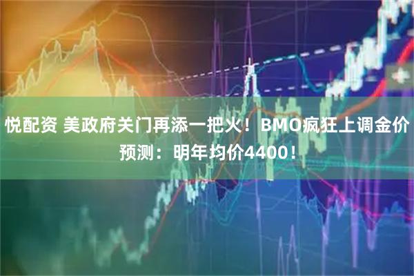 悦配资 美政府关门再添一把火！BMO疯狂上调金价预测：明年均价4400！