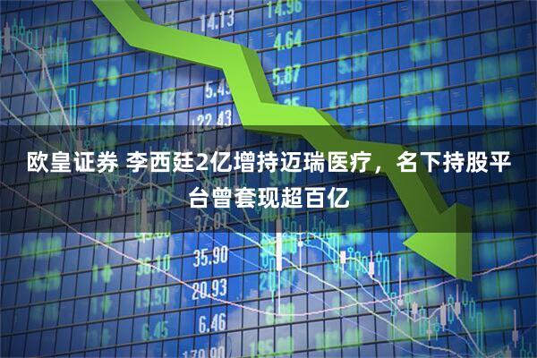 欧皇证券 李西廷2亿增持迈瑞医疗，名下持股平台曾套现超百亿